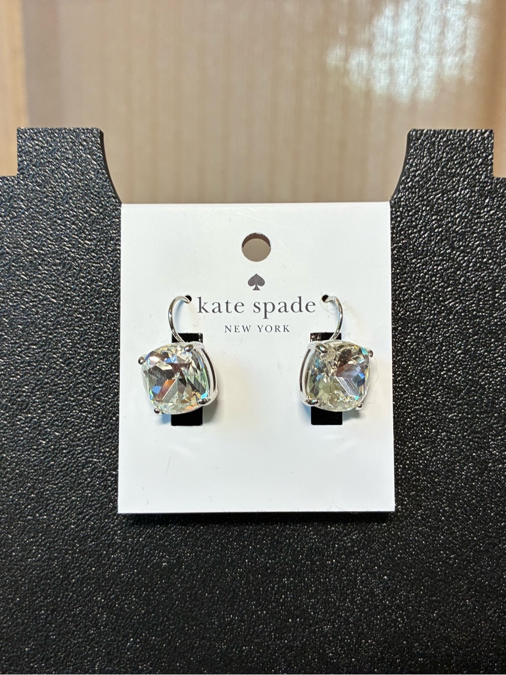 kate spade Iridescent Cushion Cut Drop Earrings